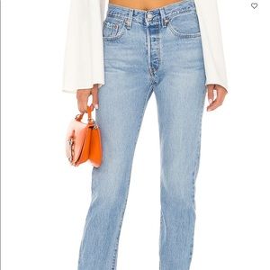Levi’s 501 womens straight jeans - medium wash